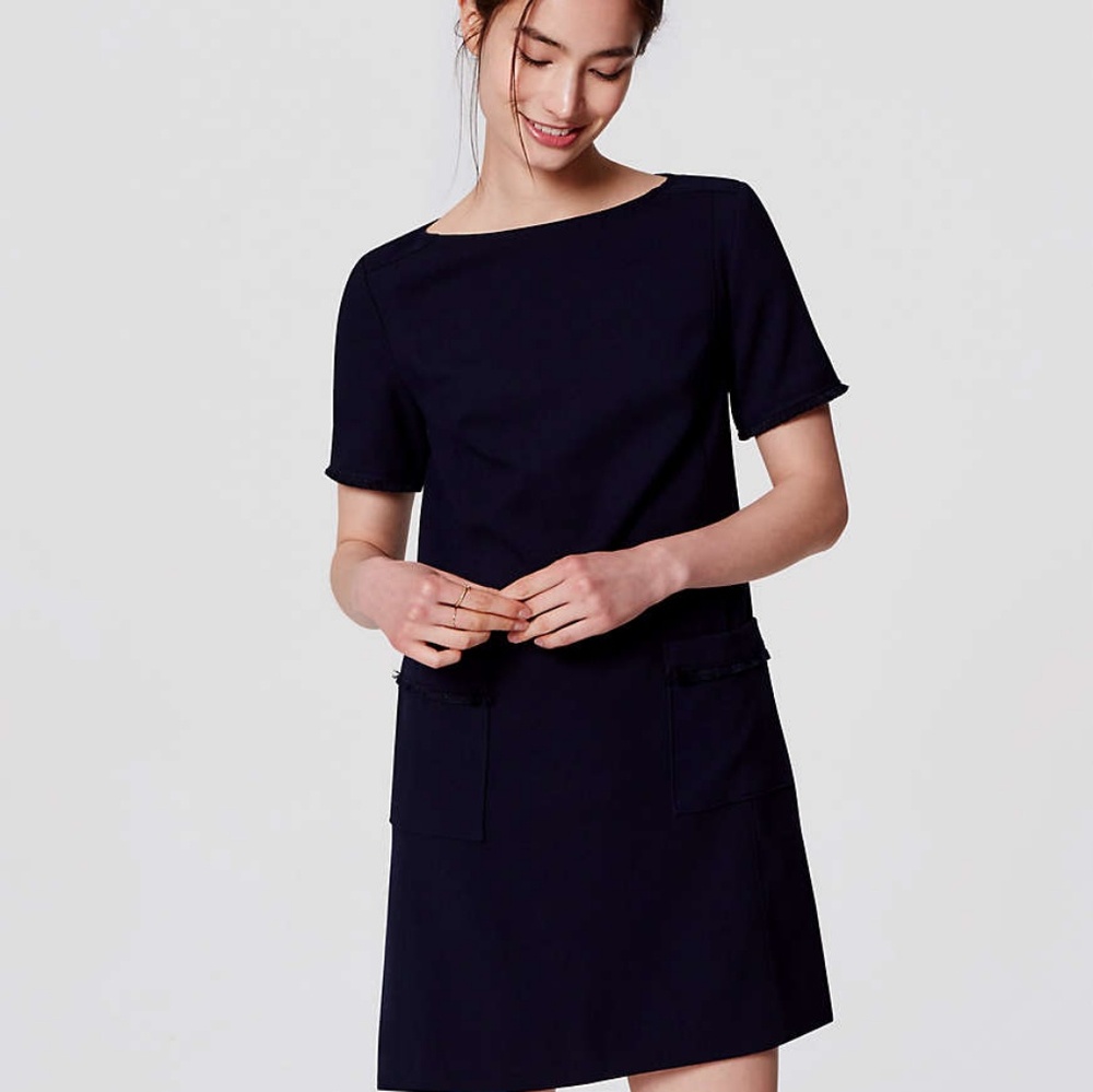Fringe shift dress